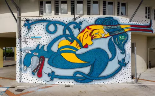 Milmurs - Réalisation de fresques - art-mural - Martinique - Montréal - Amy Lee - Fort de France - 2019