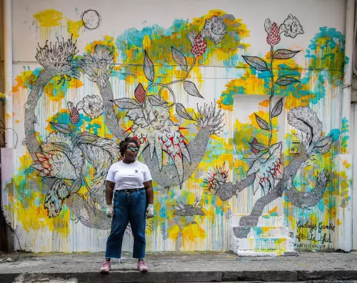 Milmurs - Réalisation de fresques - art-mural - Martinique - Montréal - Afrodite Glad - Fort de France - 2019