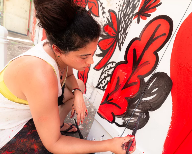 Sara Fratini - festival martinique 2022  - Milmurs Production - Street-Art - Art-mural - street-art-tour Martinique