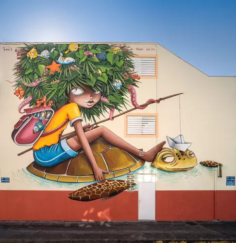 Milmurs - Réalisation de fresques - art-mural - Martinique - Montréal - Vinie Graffiti - Fort de France - 2020